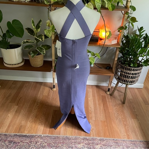 Herve Leger Purple Maxi Dress - Picture 6 of 13